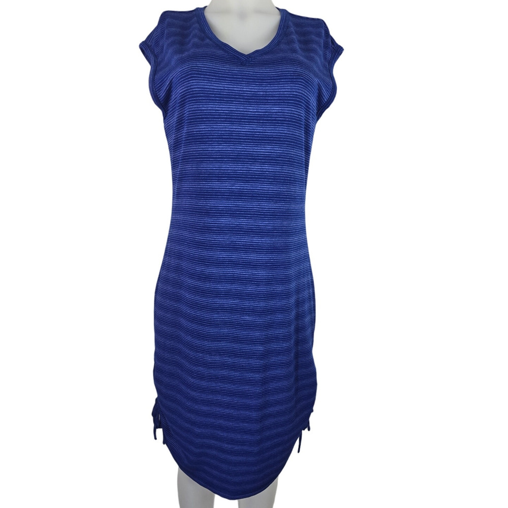 T By Talbots Athletic UPF 50+ Sleeveless Ruched Sides Summer Women's Dress S